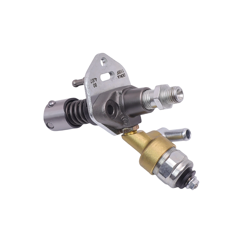 Bomba de injeção de combustível do tipo válvula solenóide Yanmar Série 1100F, com corpo de tucho de rolete e conector de saída de óleo M12x1.5, adequada para motores monocilíndricos refrigerados a ar 1100FE